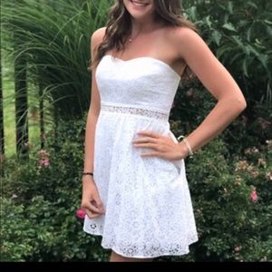 Lily Pulitzer Strapless White Dress